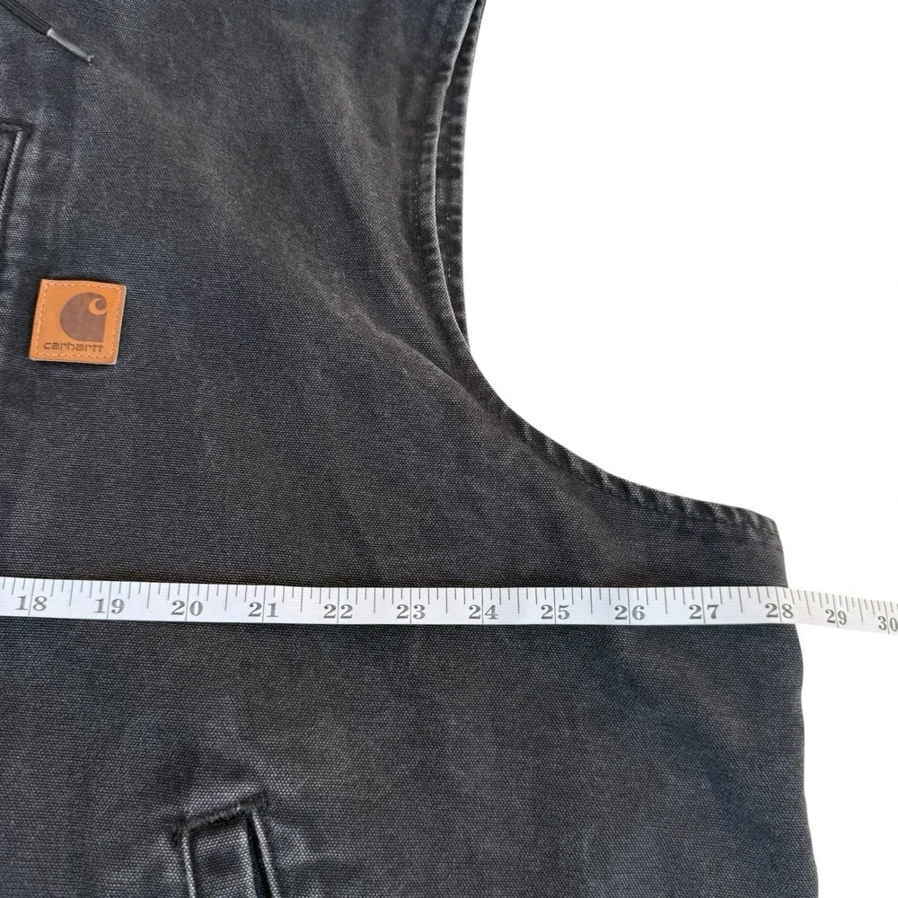Carhartt Knoxville Fleece Lined Hooded Vest Work XXL 2XL Black Outdoor 101697001